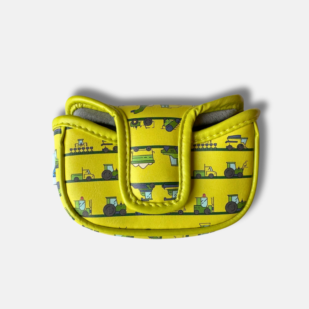 Yellow Tractor Mallet Putter Headcover