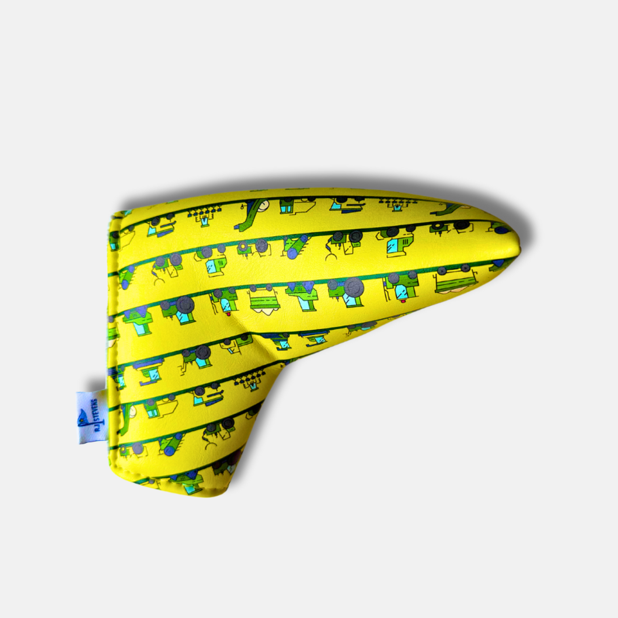 Yellow Tractor Blade Putter Headcover