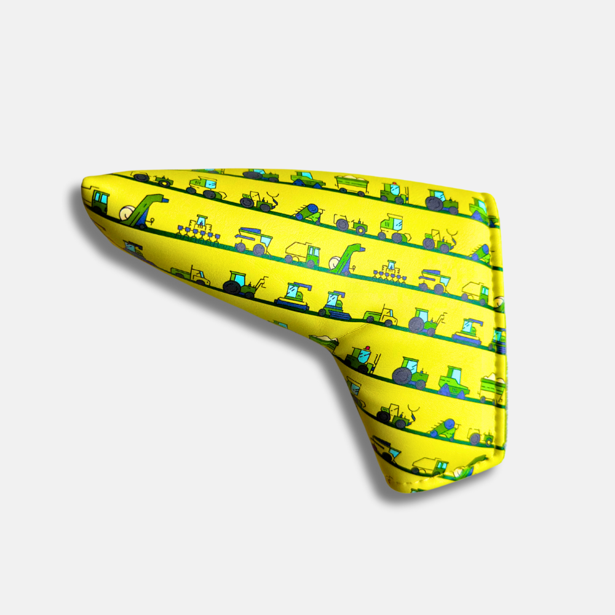 Yellow Tractor Blade Putter Headcover